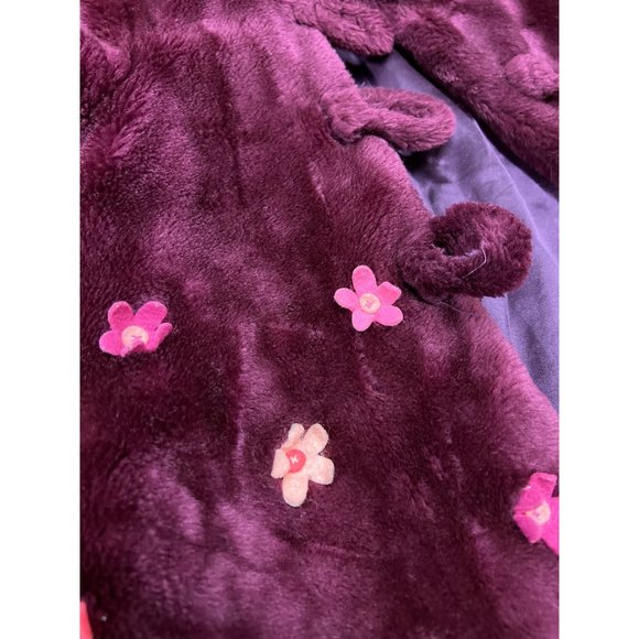 The Childrens’s Place Faux Fur Baby Coat Flower Child Little Girl Hood Coat - Picture 4 of 5